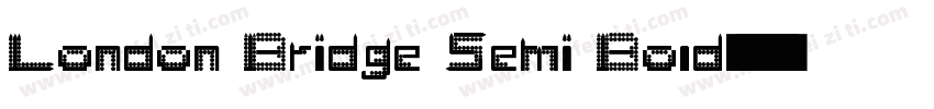 London Bridge Semi Bold字体转换